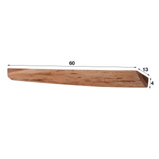 Wandschap edge | 60cm | Set van 3 | Massief acacia naturel