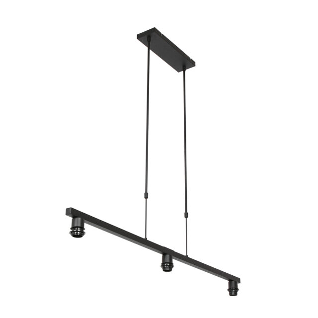 Hanglamp Stang | 3 lichts | E27 | 140x30 cm | zwart & wit - Afbeelding 13
