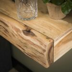 Nachtkastje Set/2 Tree L | 1 lade | 40x20x10 cm | acacia naturel - Afbeelding 4