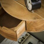 Nachtkastje Curve | 1 lade | 40x20x12 cm | acacia natuur - Afbeelding 3