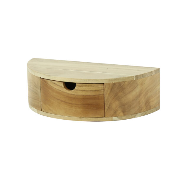 Nachtkastje Curve | 1 lade | 40x20x12 cm | acacia natuur - Afbeelding 5