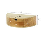 Nachtkastje Curve | 1 lade | 40x20x12 cm | acacia natuur - Afbeelding 6