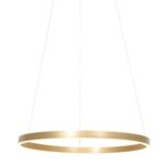 Hanglamp Ringlux rond | 1 lichts | Ø 30 cm | geborsteld goud