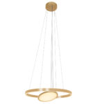 Hanglamp Ringlux | 2 lichts | Ø 60 cm | design goud - Afbeelding 3