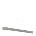 Hanglamp Zelena led | 3 lichts | 115x5 cm | staal mat