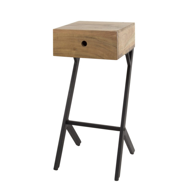 Nachtkastje XS Balance | 1 lade | 30x30x60 cm | acacia naturel - Afbeelding 3