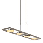 Hanglamp Soleil | 4-lichts | led | design | 90x16,5 cm | staal - Afbeelding 14