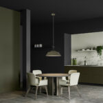 Hanglamp Nove industrieel | 1 lichts | Ø 42 cm | groen mat/wit - Afbeelding 3