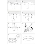 Plafonnière Ringlede | 1 lichts | Ø 38 cm | brons & wit led - Afbeelding 8