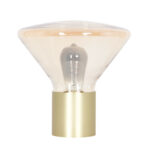 Tafellamp Ambiance | 1 lichts | Ø 26 cm | amber & messing - Afbeelding 11
