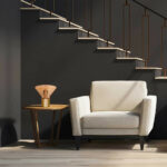 Tafellamp Ambiance | 1 lichts | Ø 26 cm | amber & messing - Afbeelding 4