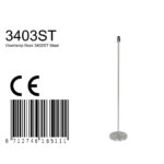 Vloerlamp Noor | 1 lichts | 133,5 cm | geborsteld staal - Afbeelding 7