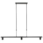Hanglamp Stang landelijk | 3 lichts | 140x30 cm | wit & zwart - Afbeelding 2