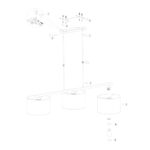 Hanglamp Stang landelijk | 3 lichts | 140x30 cm | wit & zwart - Afbeelding 9