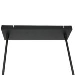 Hanglamp Stang | 3 lichts | Ø 30 cm | groen velours & zwart - Afbeelding 11