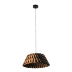 Hanglamp Maze | 1 lichts | Ø 46 cm | beuken & zwart/wit cable - Afbeelding 10