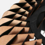 Hanglamp Maze | 1 lichts | Ø 46 cm | beuken & zwart/wit cable - Afbeelding 4