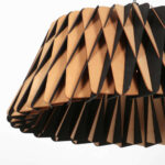 Hanglamp Maze | 1 lichts | Ø 46 cm | beuken & zwart/wit cable - Afbeelding 6