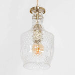 Hanglamp Grazio glass | 1 lichts | Ø 12,5 cm | messing & glas - Afbeelding 4