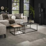 Salontafel set | 2 stuks Slate mix | 90x60x40 cm | leisteen