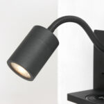 Wandlamp Upround | 1 lichts | kantelbaar | 30x16 cm | zwart - Afbeelding 5