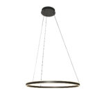 Hanglamp Ringlux | 2 lichts | Ø 190 cm | zwart met staalkabel - Afbeelding 7