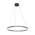 Hanglamp Ringlux | 2 lichts | Ø 190 cm | zwart met staalkabel