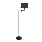 Vloerlamp Bella uitschuifbaar | 1 lichts | Ø 30 cm | 154 cm | zwart