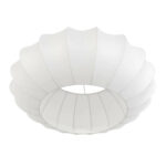 Ronde lampenkap trendy | E27 | Ø 22,5 cm | wit - Afbeelding 4