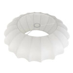 Ronde lampenkap trendy | E27 | Ø 22,5 cm | wit - Afbeelding 5