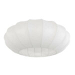 Ronde lampenkap trendy | E27 | Ø 22,5 cm | wit