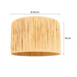 Lampenkap trendy rond | naturel | Ø 18 cm | e27 - Afbeelding 6