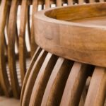 Salontafelset Tweak Curve | 2-delig | Ø 80/Ø 60 cm | mango | zandkleur - Afbeelding 3