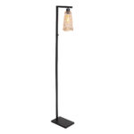 Vloerlamp Vidrio | 1 lichts | Ø 40 cm | amber & zwart | e27 - Afbeelding 2
