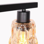 Vloerlamp Vidrio | 1 lichts | Ø 40 cm | amber & zwart | e27 - Afbeelding 4