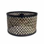 Lampenkap rond | E27 | naturel & zwart - Afbeelding 7