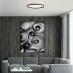 Plafonnière Flady | 2-lichts | led | 7 cm hoog | zwart | modern - Afbeelding 2