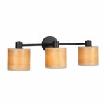 Spot Bambus trio | 3 lichts | E14 | naturel & zwart - Afbeelding 6