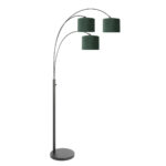 Vloerlamp Sparkled light | 1-lichts | E27 | groen & zwart