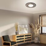 Plafonnière Aura | 1 lichts | E27 | naturel & zwart - Afbeelding 3