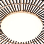 Plafonnière Aura | 1 lichts | E27 | naturel & zwart - Afbeelding 6