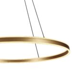 Hanglamp Ringlux | 2 lichts | Ø 190 cm | goud | led - Afbeelding 7