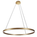 Hanglamp Ringlux | 2 lichts | Ø 190 cm | goud | led | trendy - Afbeelding 2