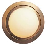 Plafonnière Ikaro | 1 lichts | brons & wit | Ø 30 cm - Afbeelding 7
