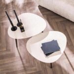Salontafel set|2 driehoekig stone | Marmer composiet - Afbeelding 3