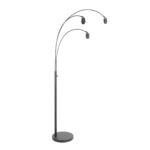 Vloerlamp Sparkled Light | 3 lichts | Wit, Zwart - Afbeelding 8
