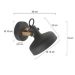 Wandlamp Prato | 1 lichts | Goud, Zwart - Afbeelding 6