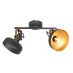 Wandlamp Prato | 2 lichts | Goud, Zwart - Afbeelding 11