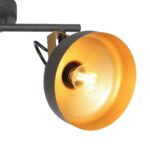 Wandlamp Prato | 2 lichts | Goud, Zwart - Afbeelding 5