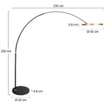 Vloerlamp Ringlux | 2 lichts | Goud - Afbeelding 6